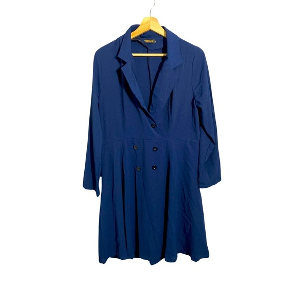 Reborn Navy Blue Causal Dress - Picture 1 of 6